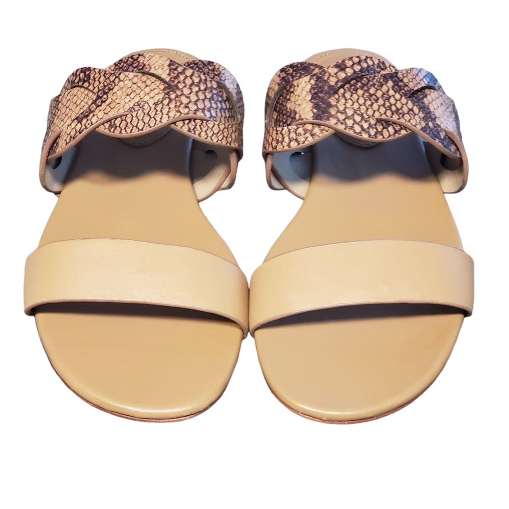 Ralph Lauren Tan and Snake Pattern Sandals - Picture 2 of 7